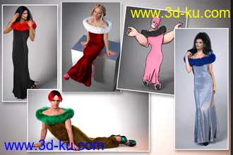 3D打印模型Drag Queen Outfit for Genesis 8 Males的图片