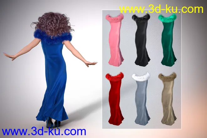 Drag Queen Outfit for Genesis 8 Males模型的图片3