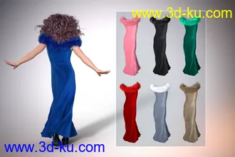 3D打印模型Drag Queen Outfit for Genesis 8 Males的图片