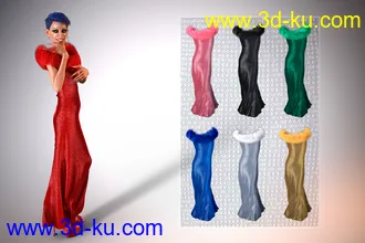 3D打印模型Drag Queen Outfit for Genesis 8 Males的图片