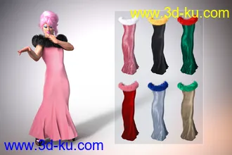 3D打印模型Drag Queen Outfit for Genesis 8 Males的图片