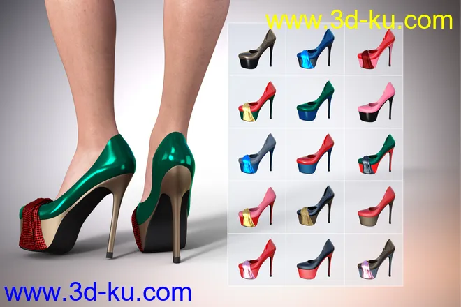 Drag Queen Outfit for Genesis 8 Males模型的图片7