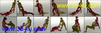 3D打印模型Dragging People Poses for Genesis 8的图片