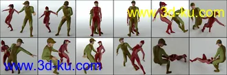 3D打印模型Dragging People Poses for Genesis 8的图片