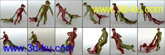3D打印模型Dragging People Poses Volume 2 for Genesis 8的图片