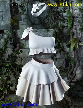 3D打印模型Druidic Princess Outfit for Genesis 2 Female(s)的图片