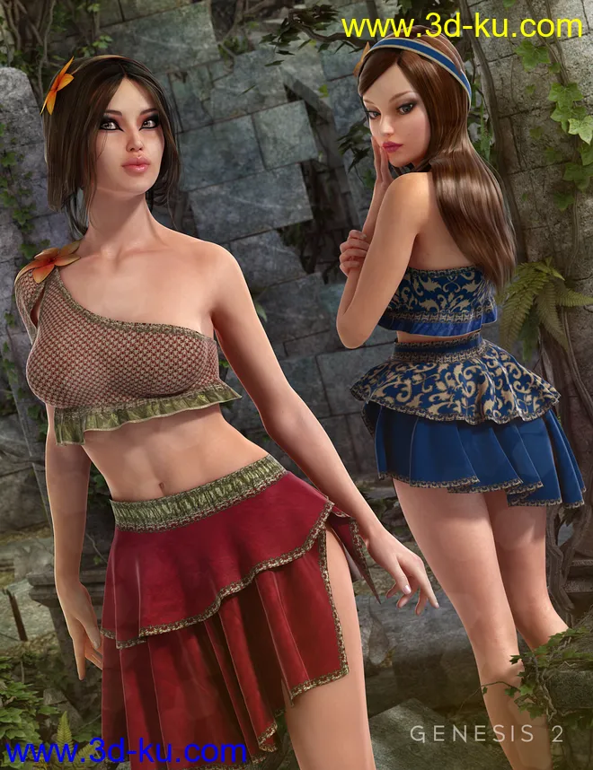 Druidic Princess Outfit Textures模型的图片1