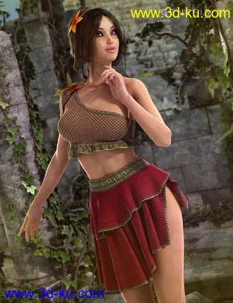 3D打印模型Druidic Princess Outfit Textures的图片