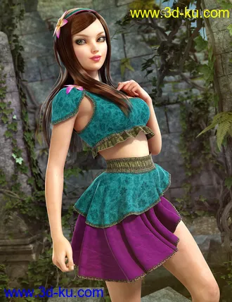 3D打印模型Druidic Princess Outfit Textures的图片