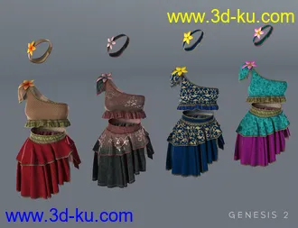 3D打印模型Druidic Princess Outfit Textures的图片