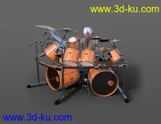 3D打印模型Drum Animations for Genesis 8.1 Male and Kota 8.1的图片
