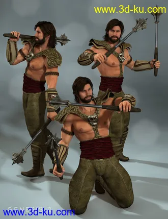 3D打印模型Dual Wielding for Gianni 6 and Genesis 2 male(s)的图片