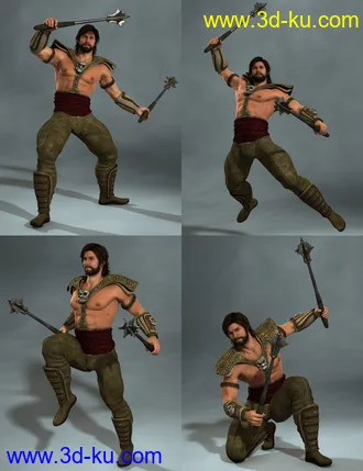 3D打印模型Dual Wielding for Gianni 6 and Genesis 2 male(s)的图片