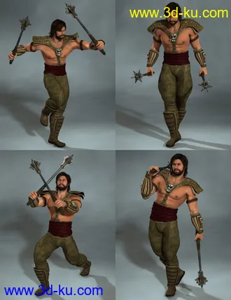 3D打印模型Dual Wielding for Gianni 6 and Genesis 2 male(s)的图片