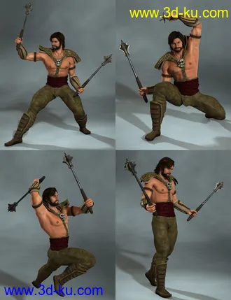 3D打印模型Dual Wielding for Gianni 6 and Genesis 2 male(s)的图片