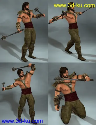 3D打印模型Dual Wielding for Gianni 6 and Genesis 2 male(s)的图片