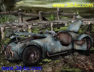 3D打印模型Dumped for Sports Car Meteor 1947的图片