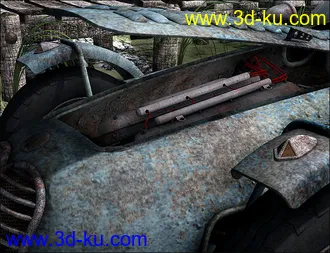 3D打印模型Dumped for Sports Car Meteor 1947的图片
