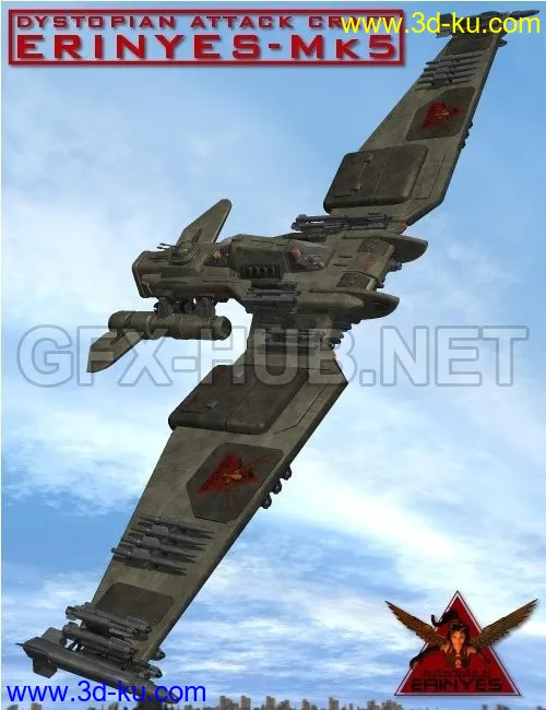 Dystopian Attack Craft erinyes mk5模型的图片1