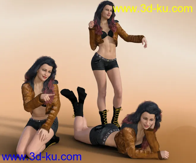 Easier Pose Creation for Genesis 3 & 8 Female(s) and Charlotte 8模型的图片7