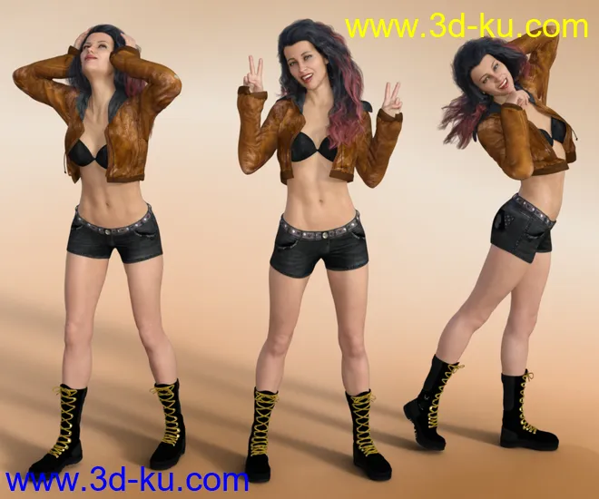 Easier Pose Creation for Genesis 3 & 8 Female(s) and Charlotte 8模型的图片9