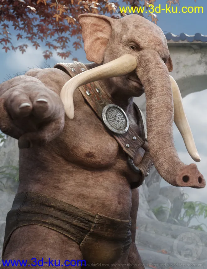 Elebeast for Genesis 8 Male模型的图片1
