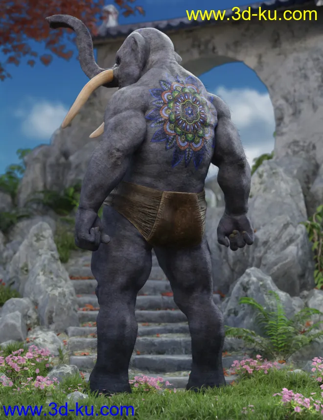 Elebeast for Genesis 8 Male模型的图片3
