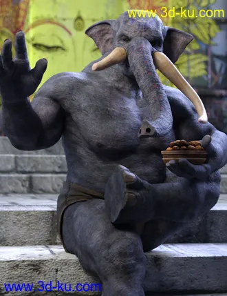 3D打印模型Elebeast for Genesis 8 Male的图片