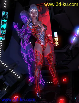 3D打印模型Electrified for CyberPunk Unlimited Outfit的图片