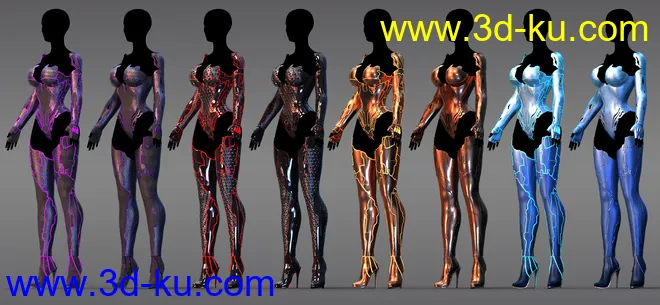 Electrified for CyberPunk Unlimited Outfit模型的图片4