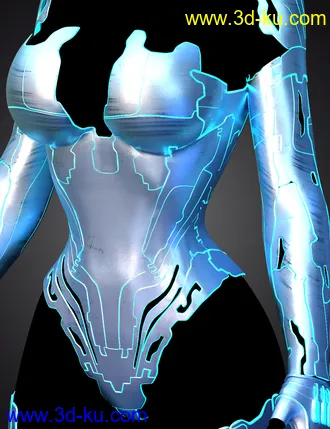 3D打印模型Electrified for CyberPunk Unlimited Outfit的图片
