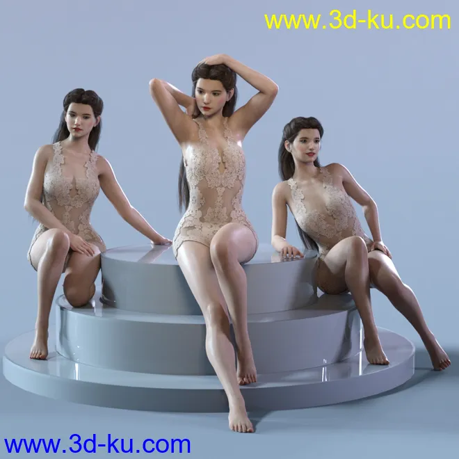 Elegant & Essential Poses, Props & Expressions for Genesis 8 Female模型的图片3