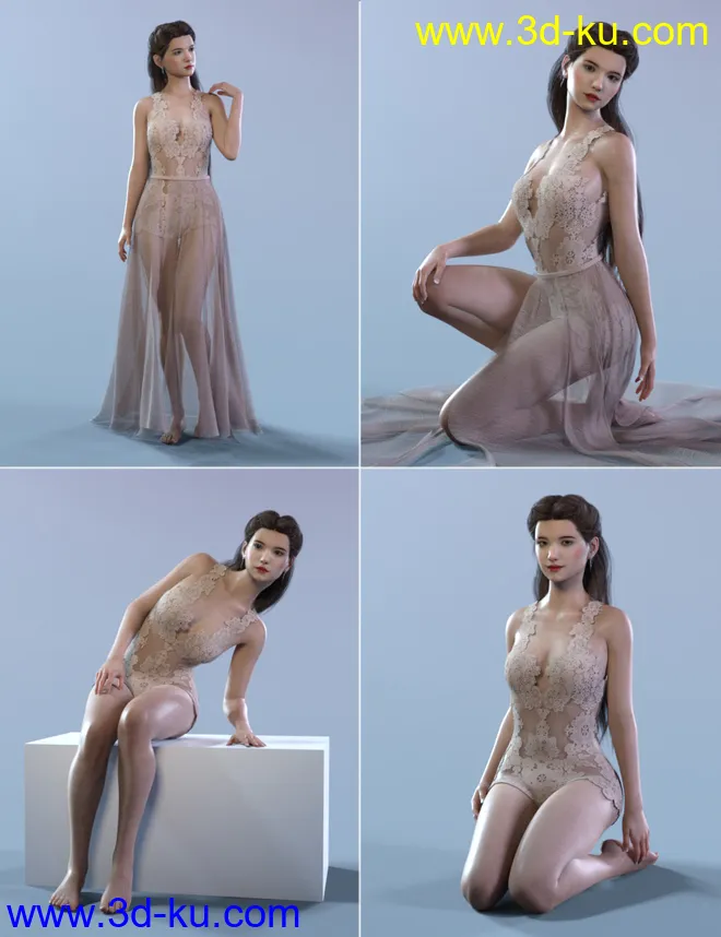 Elegant & Essential Poses, Props & Expressions for Genesis 8 Female模型的图片4