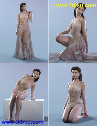 3D打印模型Elegant & Essential Poses, Props & Expressions for Genesis 8 Female的图片