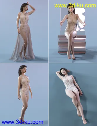 3D打印模型Elegant & Essential Poses, Props & Expressions for Genesis 8 Female的图片