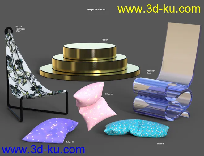 Elegant & Essential Poses, Props & Expressions for Genesis 8 Female模型的图片12