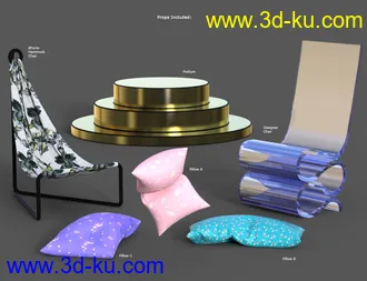 3D打印模型Elegant & Essential Poses, Props & Expressions for Genesis 8 Female的图片