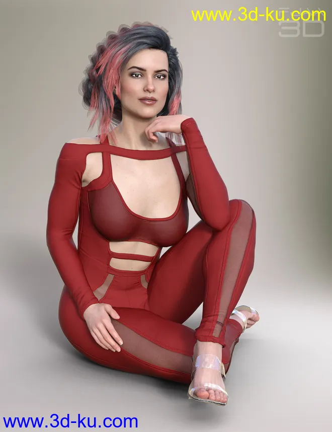 Elegant Skinny Jumpsuit for Genesis 8 Female(s)模型的图片3