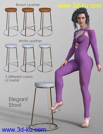 3D打印模型Elegant Skinny Jumpsuit for Genesis 8 Female(s)的图片