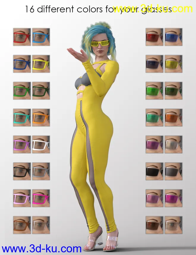 Elegant Skinny Jumpsuit for Genesis 8 Female(s)模型的图片6