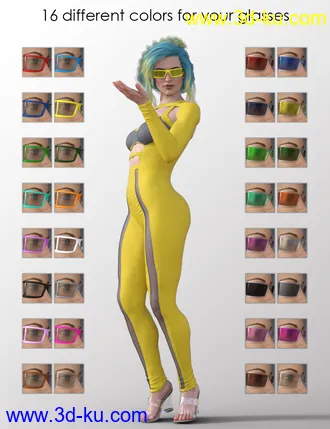 3D打印模型Elegant Skinny Jumpsuit for Genesis 8 Female(s)的图片