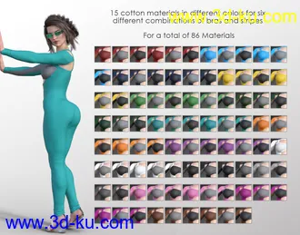 3D打印模型Elegant Skinny Jumpsuit for Genesis 8 Female(s)的图片