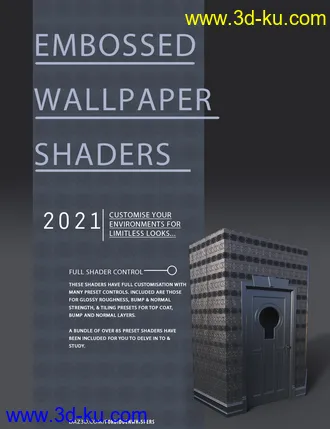 3D打印模型Embossed Art Deco Wallpaper Shaders的图片
