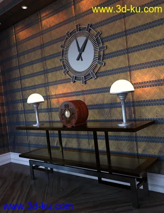 3D打印模型Embossed Art Deco Wallpaper Shaders的图片