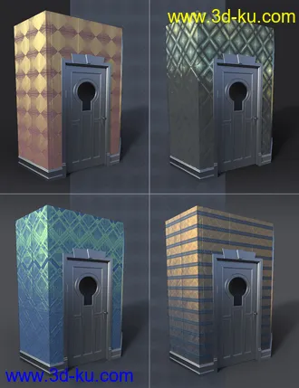 Embossed Art Deco Wallpaper Shaders模型的图片10