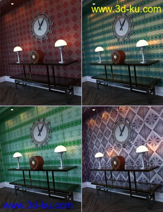 3D打印模型Embossed Art Deco Wallpaper Shaders的图片
