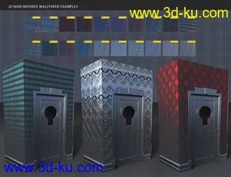 3D打印模型Embossed Art Deco Wallpaper Shaders的图片