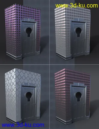 3D打印模型Embossed Art Deco Wallpaper Shaders的图片