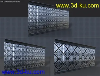 3D打印模型Embossed Art Deco Wallpaper Shaders的图片