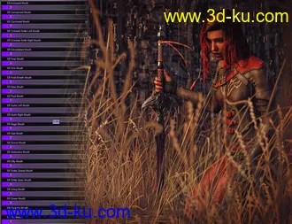 3D打印模型Emotional Response - Mix and Match Expressions for Genesis 8.1 Female的图片